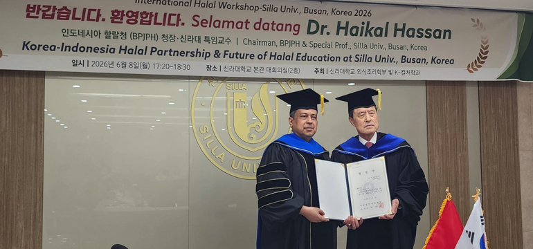 Haikal Hassan Mendapatkan Gelar Profesor Kehormatan dari Silla University
