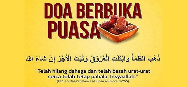 Doa Berbuka Puasa Sesuai Ajaran Rasulullah